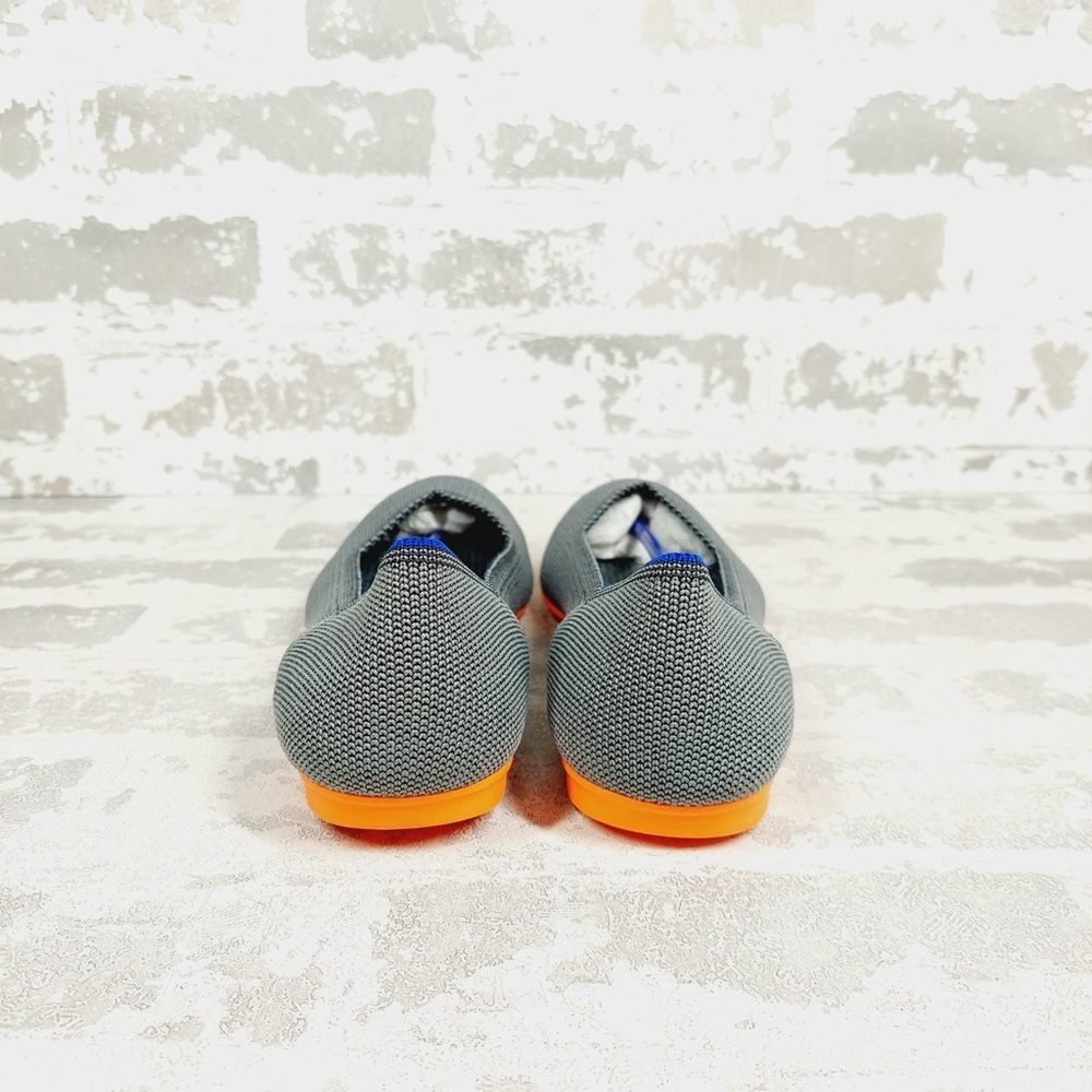 NEW Rothy's The Flat Grey Knit Round Toe Slip On Comfy Loafers C270 - Picture 2 of 8
